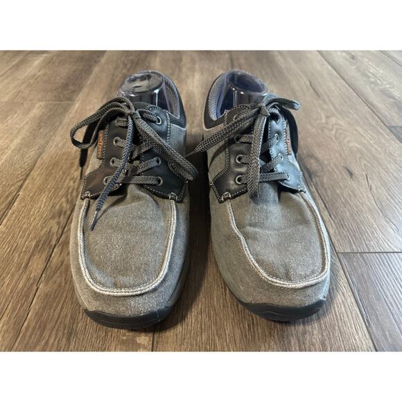 Orthofeet Porto Canvas Gray Shoes Size 11.5 Wide - Picture 3 of 8